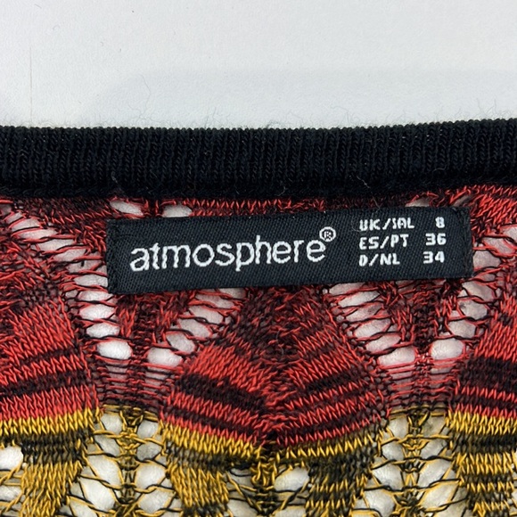 atmosphere multi-coloured casual bohemian open cardigan - Picture 3 of 8